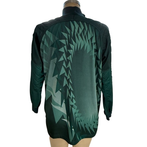 Vintage Nike Long Sleeve Soccer Goalie Jersey Shirt L Dark Green Made in USA - Picture 7 of 10